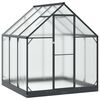 vidaXL Garten Gew&auml;chshaus mit T&uuml;r Anthrazit 183,5 x 183,5 x 207 cm