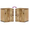 vidaXL Bad-Wandschrank 38x33x48 cm Massivholz Mango