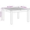 vidaXL Couchtisch Braun 60 x 60 x 36 cm Massivholz Teak