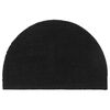 vidaXL Fu&szlig;matte Schwarz Halbrund 40x60 cm Kokosfaser Getuftet