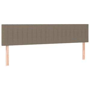 vidaXL Kopfteile Taupe 180x5x78/88 cm Stoff