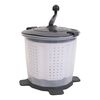 Bo-Camp Manuelle Waschmaschine mit Schleuder 33x33x46 cm Dunkelgrau