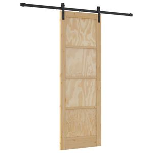 vidaXL Schiebet&uuml;r 73,5 x 211 cm Massives Kiefernholz