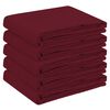 vidaXL Tischdecke 5 stk. Oval Weinrot 95 x 220 cm Polyester