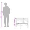 vidaXL Garten-Ecksofa Massivholz Kiefer