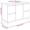 vidaXL Waschbeckenunterschrank Grau Sonoma 80x33x60 cm Holzwerkstoff