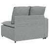 vidaXL Modulares Sofa Endmodul mit Armlehne Kissen Hellgrau 100 cm