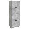 vidaXL Schrankset 2 pcs Betongrau 66 x 34,5 x 90 cm Holzwerkstoff