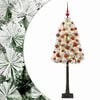 vidaXL K&uuml;nstlicher Weihnachtsbaum mit klappbaren Zweigen und Kugeln