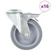 vidaXL 16 Stk. Lenkrollen mit R&uuml;ckenloch 100 mm