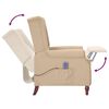 vidaXL Massagesessel Taupe Mikrofasergewebe