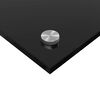 vidaXL K&uuml;chenr&uuml;ckwand Schwarz 110 x 60 cm Geh&auml;rtetes Glas