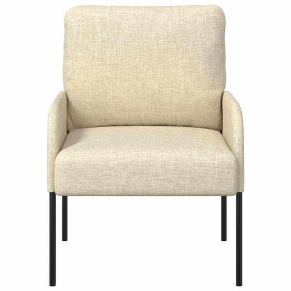 vidaXL Sofas mit Kissen 55cm Creme Sperrholz