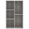 vidaXL Bücherregal/Sideboard Grau Sonoma 50x25x80 cm Holzwerkstoff