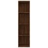 vidaXL B&uuml;cherschrank/TV-Schrank Braun Eichen-Optik 36x30x143 cm