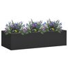 vidaXL Büro-Blumenkasten Anthrazit 90x40x23 cm Stahl