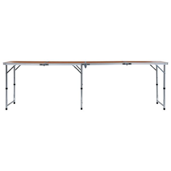 vidaXL Klappbarer Campingtisch Aluminium 240 x 60 cm