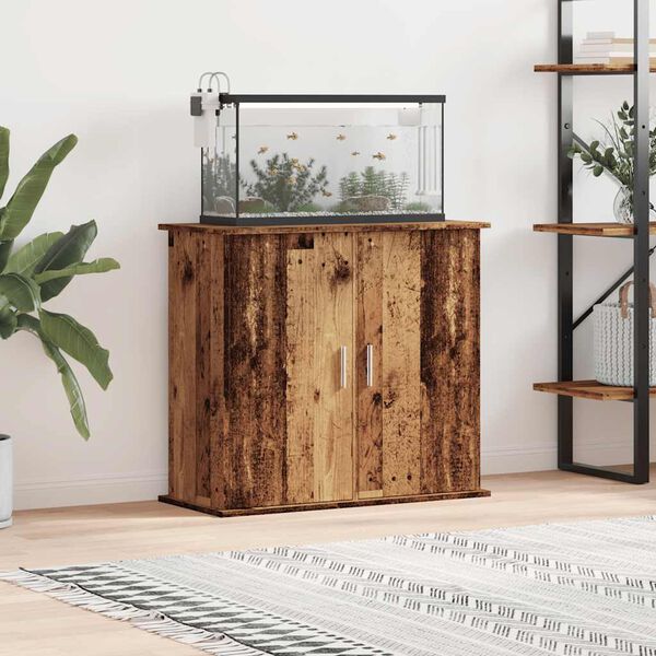 vidaXL Aquariumständer Altholz-Optik 81x36x73 cm Holzwerkstoff