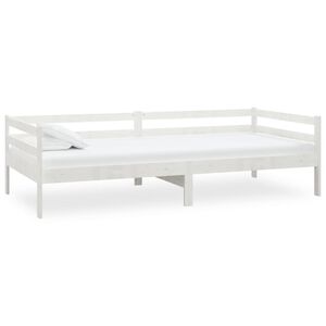vidaXL Tagesbett Wei&szlig; Massivholz Kiefer 90x200 cm