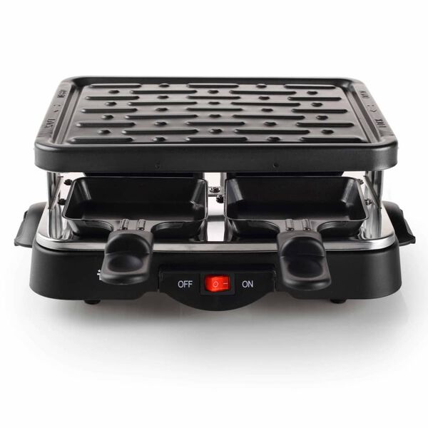 Tristar 4-Personen-Raclette-Grill 500 W 22 x 17,5 cm Schwarz