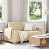 vidaXL 2-Sitzer Sofa Creme 160x78x84 cm Stoff