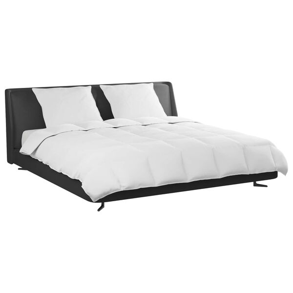 vidaXL Bettdecken Set mit Kissen 3 pcs Wei&szlig; Daunenfeder