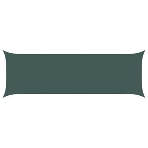 vidaXL Sonnensegel Dunkelgr&uuml;n 2 x 6 m 100 % Polyester Oxford