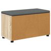vidaXL Flurbank mit Kissen mit Speicher Sonoma-Eiche 80 x 46 x 46 cm