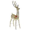 vidaXL 3D Weihnachtsrentier LOVIISA 250 LEDs Warmes Wei&szlig;