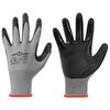 vidaXL Arbeitshandschuhe 24 Stk. Grau und Schwarz 7 / S Polyester