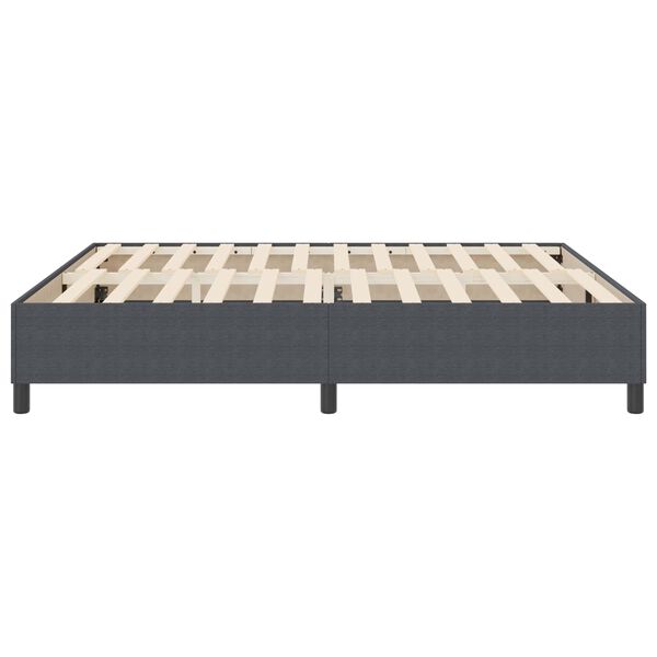 vidaXL Boxspringbett Dunkelgrau 180 x 200 cm Cordstoff