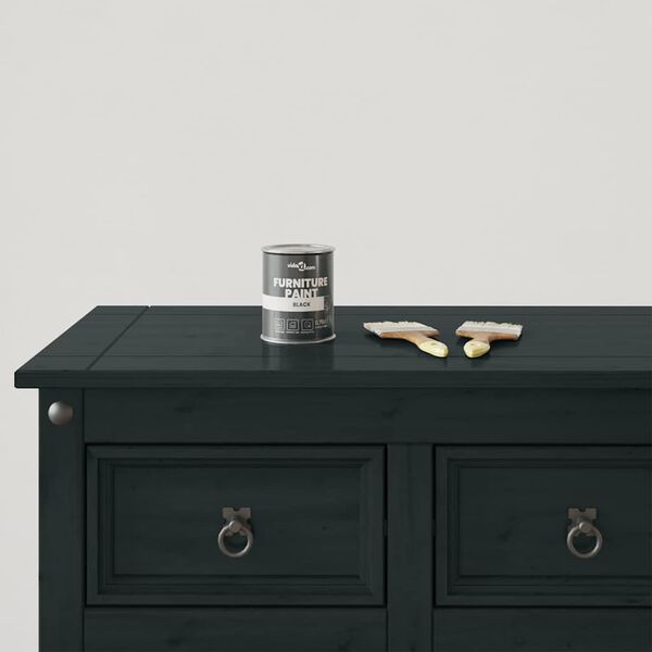 vidaXL Möbelfarbe Schwarz 10 x 10 x 12,2 cm Wanddruck