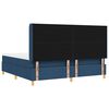vidaXL Boxspringbett mit Matratze mit LED Blau 200 x 200 cm Stoff