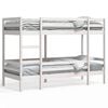 vidaXL Etagenbett Wei&szlig; 90x200 cm Massivholz Kiefer