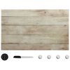 vidaXL Magnettafel Wandmontage Glas 100x60 cm
