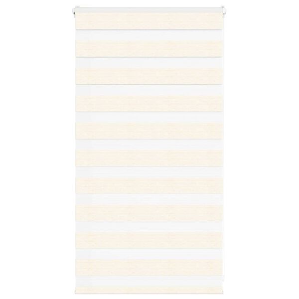 vidaXL Doppelrollo Marmorbeige 75x100 cm Stoffbreite 70,9 cm Polyester