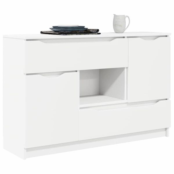 vidaXL Sideboard mit Schubladen Weiß 100 x 30 x 65,6 Holzwerkstoff