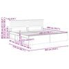 vidaXL Bettrahmen mit Kopfteil Wei&szlig; 200 x 200 cm Massives Kiefernholz