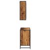 vidaXL Badezimmerm&ouml;bel-Set mit Regal 2 pcs Altholz Holzwerkstoff