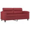 vidaXL 2-Sitzer-Sofa Weinrot 140 cm Kunstleder