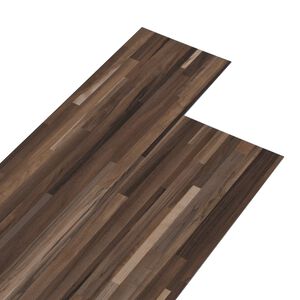 vidaXL Selbstklebende PVC-Bodenplanken Gestreiftes Braun 30,5 x 61 cm