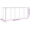 vidaXL Hochbeet 200x80x80 cm Cortenstahl
