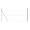 vidaXL Zaun mit Pfosten Silber 1 x 10 m Stahl