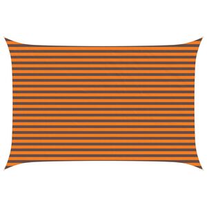vidaXL Sonnensegel Orange und Braun 4,5 &times; 3 m 100 % Polyester Oxford