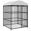 vidaXL Outdoor-Hundezwinger mit Überdachung 150 x 150 x 200 cm