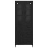 vidaXL Highboard Schwarz Eichen-Optik 69,5 x 34 x 180 cm Holzwerkstoff