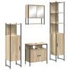 vidaXL Badezimmerm&ouml;bel-Set 4 stk. Sonoma-Eiche 33 x 33 x 185,5 cm