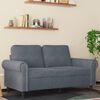 vidaXL 2-Sitzer-Sofa Dunkelgrau 120 cm Samt