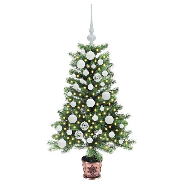 vidaXL Weihnachtsbaum mit 150 LEDs mit St&auml;nder Gr&uuml;n 90 cm PE