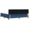 vidaXL Boxspringbett mit Kopfteil Blau 200 x 200 cm Stoff